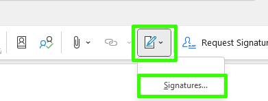 Create a new message in outlook